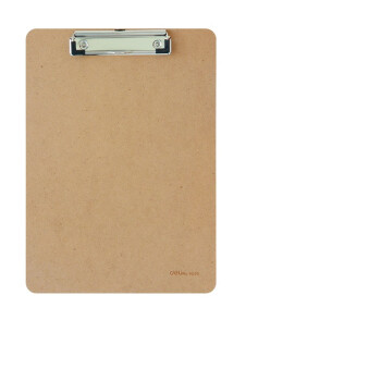 得力 文件夹板夹a4夹板夹子写字垫板复写垫板 【5个装】纸质 平头夹款-A4