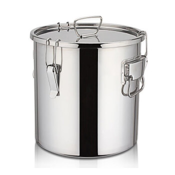 全适 304 加厚不锈钢密封桶 米桶发酵桶茶叶桶装水米油储物桶 35*35