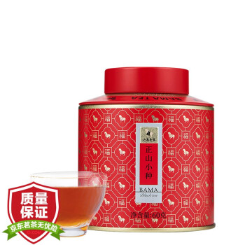 八马茶业 特级红茶 正山小种 中小叶种工夫红茶 茶叶罐装60g