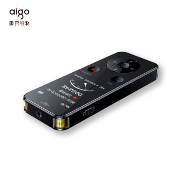 爱国者（aigo）录音笔R6922 32G 黑一键录音/声控录音/录音笔语音转文字会议记录神器