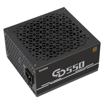 先马（SAMA）GD550金牌电源 额定550W JD定制版 台式电脑电源/单路+12V/主动PFC/80PLUS金牌认证/稳定耐用