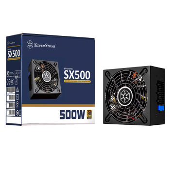 银昕（SilverStone）额定500W SX500-LG SFX-L电源(80PLUS金牌/主动式PFC/柔软扁平模组线）