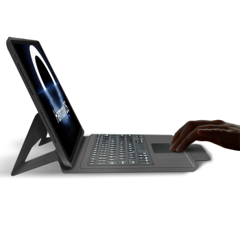 Smorss 适用华为2021款MatePad 11英寸一体式触控蓝牙键盘保护套 MatePad 11吋平板键盘皮套【含钢化膜】