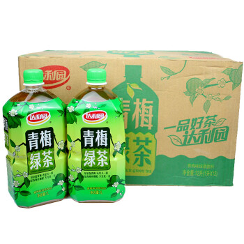 青梅味绿茶饮料 1l*2瓶 /12瓶 整箱装 青梅绿茶大瓶装年货 【12瓶】