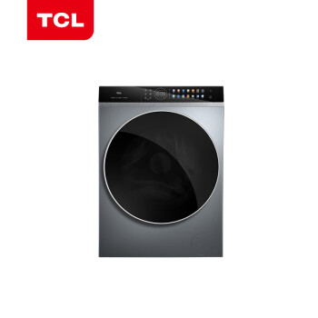 TCL 微蒸汽空气洗 蒸汽除菌 手机智控 炫彩触屏 带烘干滚筒洗衣机  10公斤 G100P12-HD 极地蓝