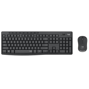 罗技（Logitech）MK295无线键鼠套装 商务办公键鼠套装台式电脑键盘 全尺寸 罗技MK295（黑色）