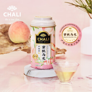 CHALI  茶里公司茶叶  罐装乌龙茶散茶茶叶 金牌蜜桃乌龙茶68g/罐