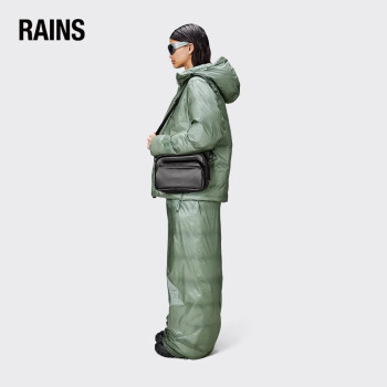 Rains单肩包斜挎包手提包防水运动包小号Cargo Box Bag 深空灰