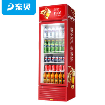 东贝(Donper)冷藏展示柜饮料柜单门保鲜柜超市便利店商用冰柜啤酒柜陈列柜冰箱HL-230Z红