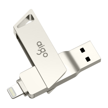 爱国者（aigo）32GB Lightning USB3.0苹果U盘u368苹果官方MFI认证一键备份iphone/ipad手机电脑两用优盘 