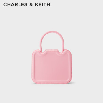 CHARLES&KEITH小方Perline饼干包手提包单肩包包女包生日礼物CK2-30781598 Pink粉红色 S