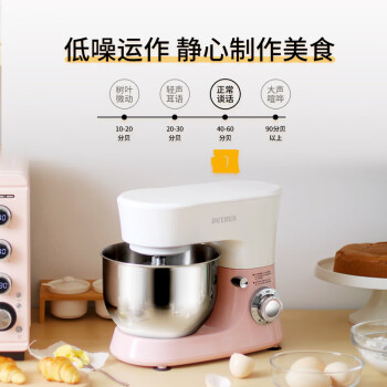 柏翠 (petrus) 厨师机家用和面包机揉面机打蛋器 奶油全自动料理多功能 PE4500