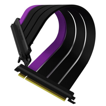  酷冷至尊(CoolerMaster)PCI-E 4.0 x16显卡延长线(抗电磁干扰/金手指沉金工艺/不锈钢加固PCI插槽) 
