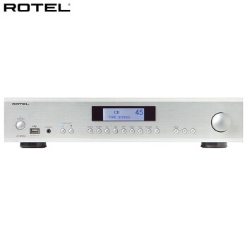 ROTEL路遥 A14MKII 音响 音箱 HIFI高保真 家用功放机 立体声合并式功率放大器 PC-USB/蓝牙 银色 