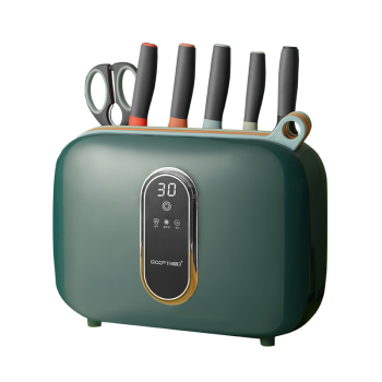 巧媳妇（SMARTWIFE）刀具套装十件套 家用菜刀厨房刀具砧板多功能组合菜板菜刀套装绿