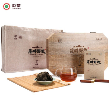 中茶 百年木仓 湖南安化黑茶 崖畔野放 木盒装760g