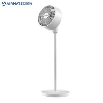 艾美特(AIRMATE) 遥控循环扇 94CM身高电风扇 循环整屋空气风力强劲2档风量 FA18-R2 白色