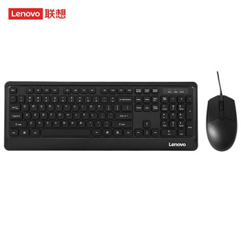 联想（lenovo）有线键盘鼠标套装 键盘 键鼠套装 办公鼠标键盘套装 KM102键盘  