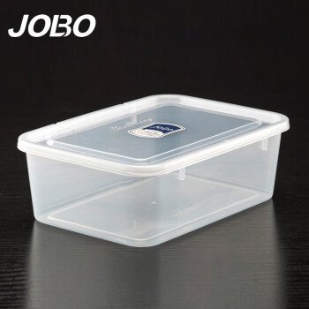 巨博(JOBO) 商用保鲜盒3L 冰箱分类收纳盒蔬菜水果食品储物盒5个起售27.5*18.7*9.8cm