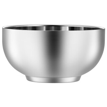 莱维亚 碗 304不锈钢碗 11.5cm双层加厚隔热汤碗饭碗学生碗