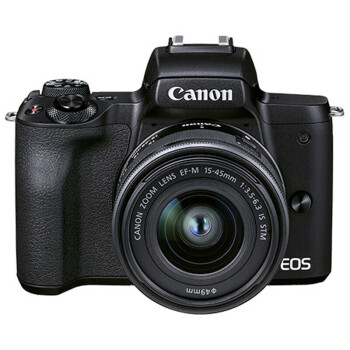 佳能（Canon）EOS M50 Mark II二代 微单相机套机 4K高清数码相机 Vlog相机 M50二代黑色单机+15-45mm镜头