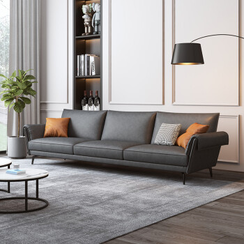 全誉quanyu新款科技布沙发现代简约小户型三人位北欧风轻奢客厅意式