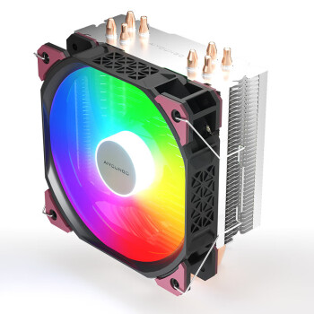 爱国者（aigo）冰峰400s CPU风冷散热器 4热管 （ARGB主板同步/PWM风扇/附硅脂/支持LGA1700）
