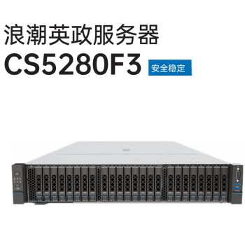 浪潮（inspur）CS5280F3服务器 2颗S5000C*2 8*32G 960GSSD8*16T硬盘1块RAID卡麒麟V10高级版数据库管理V8.1