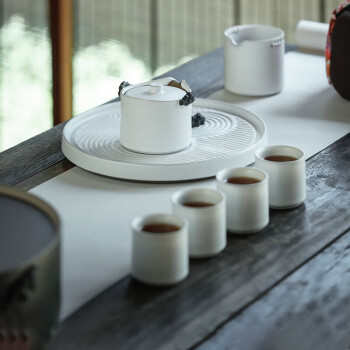 万仟堂（Edenus）整套茶具家用客厅  功夫茶具套装 山水之间  陶瓷4人整套茶具