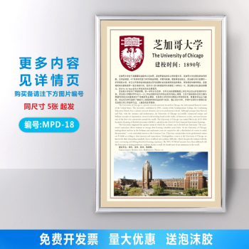 pmd-18芝加哥大学 40x60cm【图片 价格