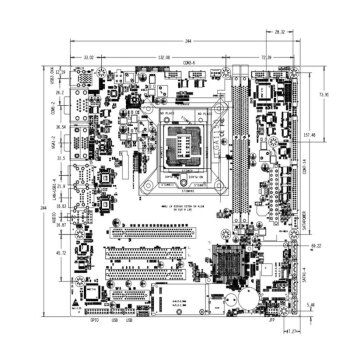 控端（adipcom）KD-H81A酷睿4代工控主板1150针工业主板ATX大母板
