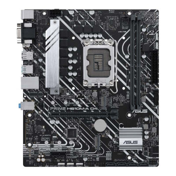 华硕（ASUS）H610M-A D4主板 支持 CPU G6900/12400F/12100F/13100F（Intel H610/LGA 1700）