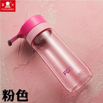 富光塑料杯FS1060-500随手杯男女学生运动便携太空杯水杯韩版粉色