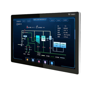 万傲触控 工控一体机触摸屏工控机工业平板电脑壁挂嵌入式工业一体机电容电阻触控工业显示器 23.6英寸i7