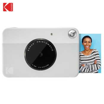 柯达（Kodak）PRINTOMATIC 拍立得相机 灰白色 （即拍即打 无墨打印 简约撞色）