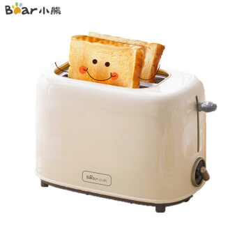 小熊（bear） 面包机 多士炉早餐烤吐司机 烤面包片2片家用多功能轻食机 6档烘烤带防尘盖 DSL-C02K8