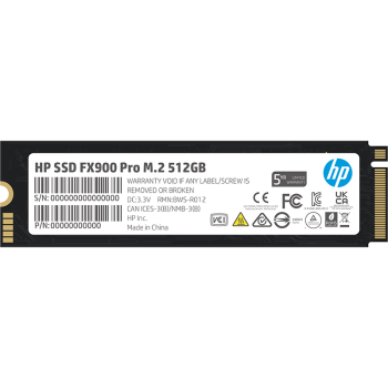 HP惠普 512G SSD固态硬盘 M.2接口(NVMe协议) FX900PRO系列｜PCIe 4.0｜战66战99星14星15系列