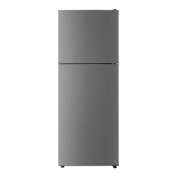 奥克斯（AUX）80升冰箱双门迷你小型冰箱冷冻冷藏分离不挂霜 一级能效 节能省电 灰色企业采购