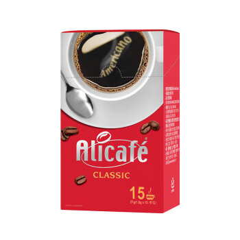 啡特力（Alicafe）美式速溶黑咖啡粉(1.8克x15条)27g*2（组）