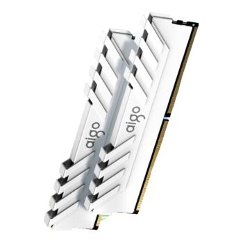 爱国者（aigo）32GB(16G×2)套装 DDR4 3200 台式机内存条 马甲条 双通道电脑存储条 承影白色C16 适配黑神话悟空