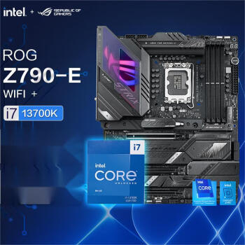华硕 ROG STRIX Z790-E GAMING WIFI主板+(intel) i7-13700K CPU 主板+CPU套装