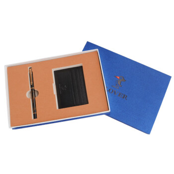 PLOVER商务笔+卡包钱包休闲商务两件套GD811032-2A 黑色