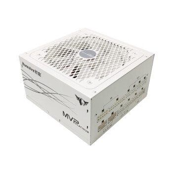 航嘉（Huntkey）MVP P1000 白色 白金牌1000W电脑电源（ATX3.0/80PLUS白金全模/原生PCIe5.0/延时冷却/风扇启停）