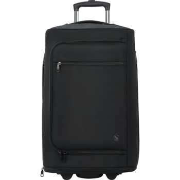 爱华仕旅行包大容量拉杆包放泼水行李包可扩容拉杆袋双肩背包黑色