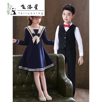 儿童演讲朗诵服装六一合唱演出服公主裙礼服中小学生钢琴走秀比赛