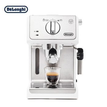 德龙（Delonghi）咖啡机 意式浓缩 家用半自动 商用 15Bar泵压式 ECP35.31.W【专享购】