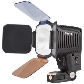 视威（SWIT）S-2041 COB集成LED新闻灯（S-7004D：松下CGA-D54/VW-VBD58电池扣板）摄像机机头灯ENG新闻采访