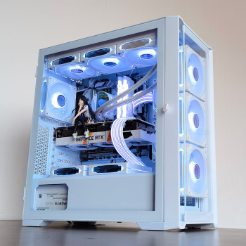玩嘉 绝尘360白色  台式机电脑机箱（E-ATX/360水冷位/玻璃侧透/185MM高散热/11风扇位/4个防尘网）