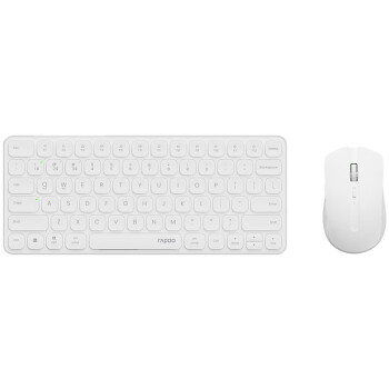 雷柏（Rapoo）9050S 78键无线/蓝牙多模键鼠套装 刀锋超薄便携无线鼠标键盘锂电池 支持Windows/MacOS系统 白色