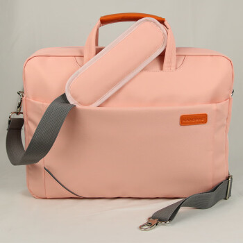 KANDEXS商务手提包男女士笔记本电脑包包（粉红色）
